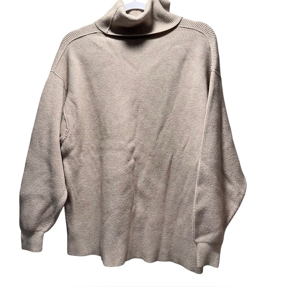 Free People Softly Structured Tunic Sweater Heather Oatmeal OB816580 EUC Small - Picture 6 of 15